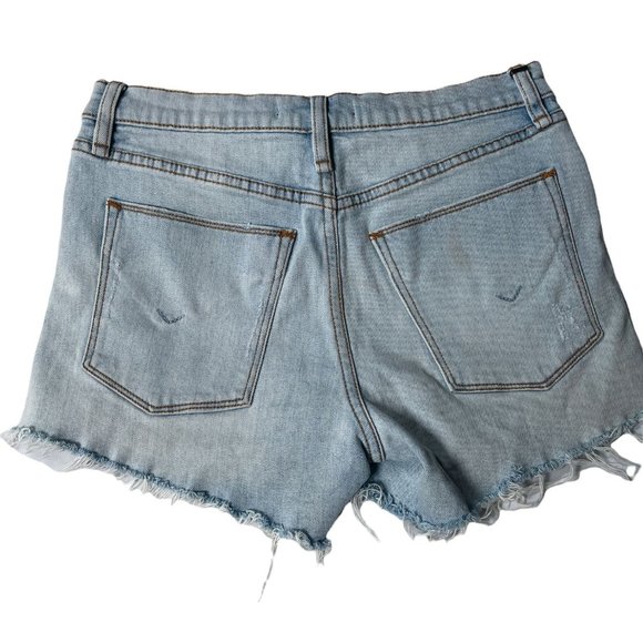 Hudson Gemma Cutoff Distressed Denim Shorts Size 25 - Picture 2 of 7
